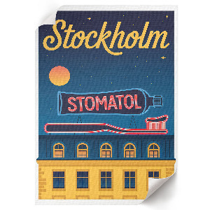 Dekoracyjny plakat ścienny Plakat Stockholm