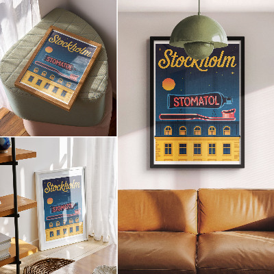 Dekoracyjny plakat ścienny Plakat Stockholm