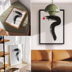 Dekoracyjny plakat ścienny Minimalizm dynamiki