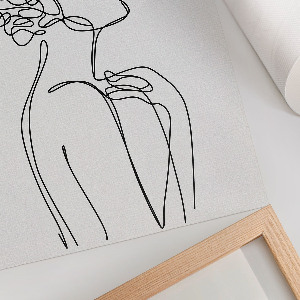 Wydruk na płótnie Lineart kobiety