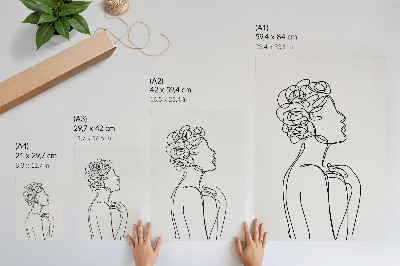 Wydruk na płótnie Lineart kobiety