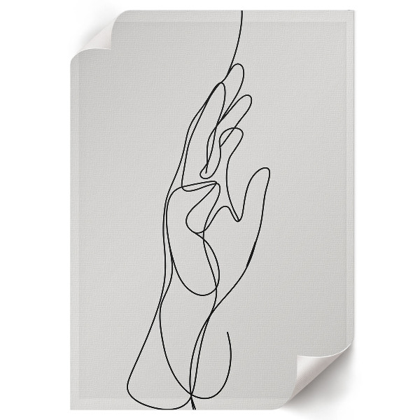 Grafika na ścianę Prosta ręka