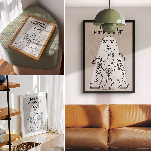 Grafika na ścianę Dancing in the moonlight