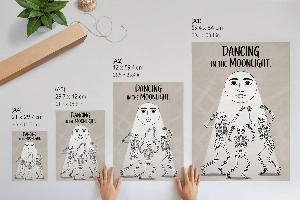 Grafika na ścianę Dancing in the moonlight