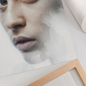 Grafika na ścianę Subtelna twarz