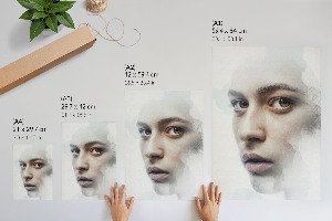 Grafika na ścianę Subtelna twarz