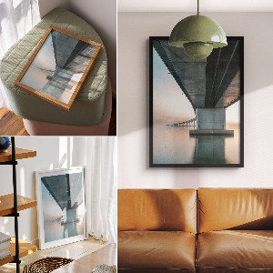 Wydruk na płótnie Nowoczesny most