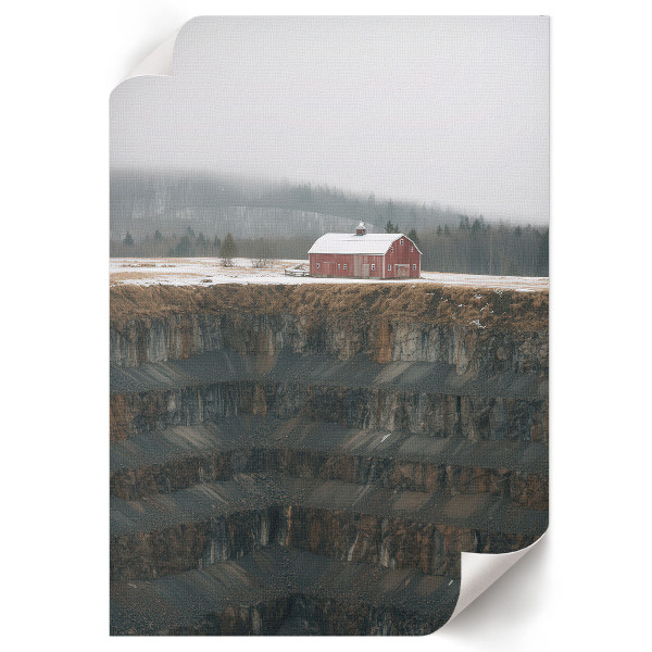 Plakat premium Zimowy pejzaż