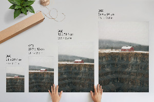 Plakat premium Zimowy pejzaż