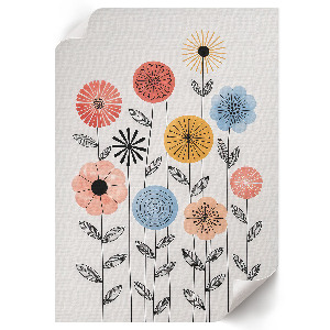 Wydruk na płótnie Kwiatowy wzór