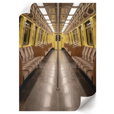 Dekoracyjny plakat ścienny Żółte metro