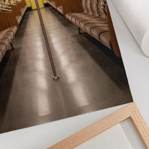 Dekoracyjny plakat ścienny Żółte metro