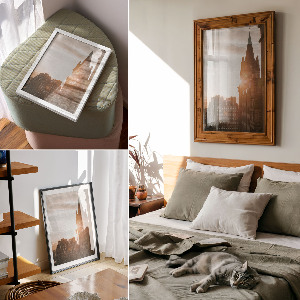 Grafika na ścianę Miejski urok