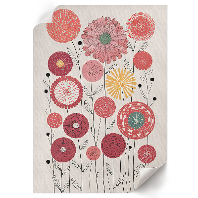 Plakat premium Kwiaty ilustracja