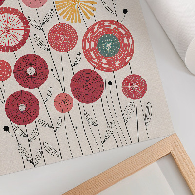 Plakat premium Kwiaty ilustracja
