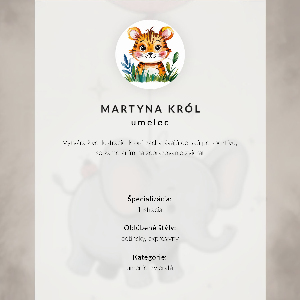 Dekoracyjny plakat ścienny Słoń z balonem