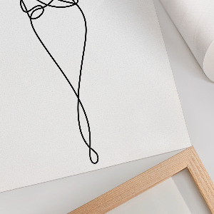 Wydruk na płótnie Miłosna linia