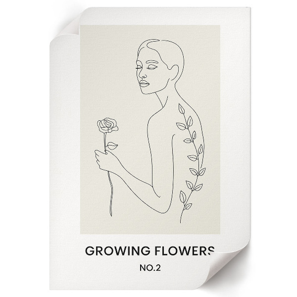 Wydruk na płótnie Roślinna grafika