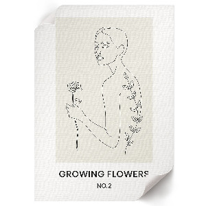 Wydruk na płótnie Roślinna grafika