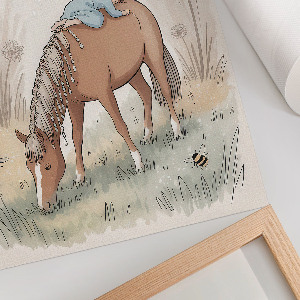 Plakat na ścianę Rysunek konia