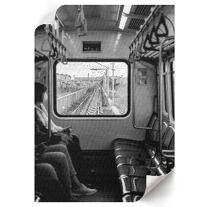 Dekoracyjny plakat ścienny Podróż pociągiem