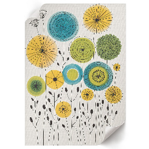 Dekoracyjny plakat ścienny Kwiatowy design