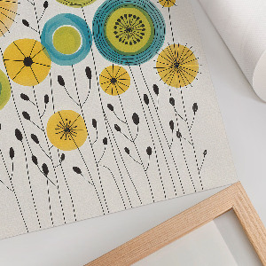 Dekoracyjny plakat ścienny Kwiatowy design