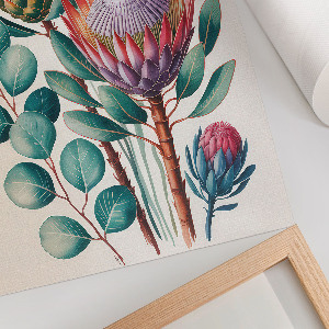 Grafika na ścianę Kwiaty ilustracja