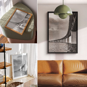 Dekoracyjny plakat ścienny Minimalistyczny most