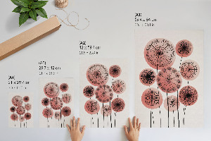 Grafika na ścianę Kwiaty koła