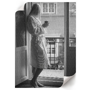 Plakat premium Czarno-biały kadr