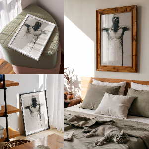 Wydruk na płótnie Mroczna postać