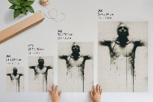 Wydruk na płótnie Mroczna postać