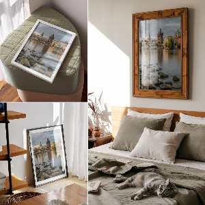 Dekoracyjny plakat ścienny Zabytkowe miasto