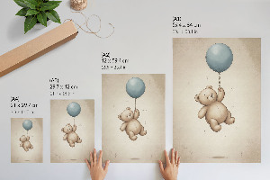 Wydruk na płótnie Miś z balonem