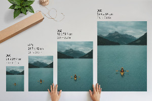 Plakat premium Kajak na jeziorze