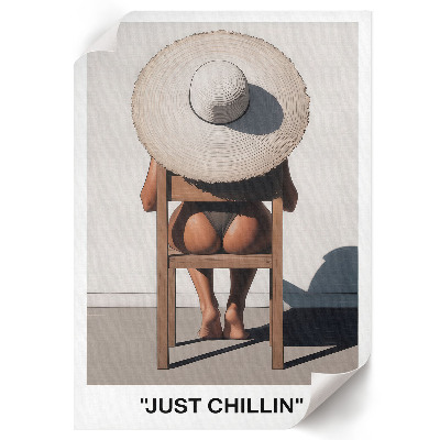Grafika na ścianę Just chillin