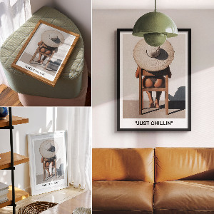 Grafika na ścianę Just chillin