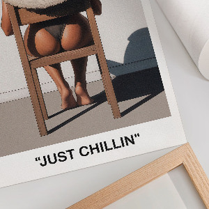 Grafika na ścianę Just chillin