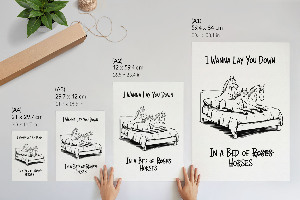 Wydruk na płótnie Końskie łóżko