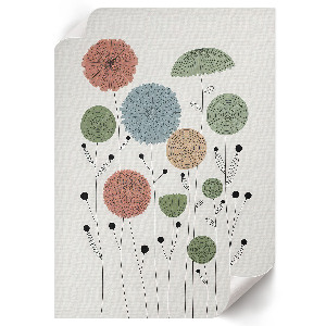 Grafika na ścianę Kwiaty nowoczesne