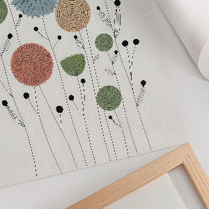 Grafika na ścianę Kwiaty nowoczesne