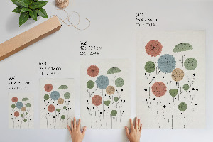 Grafika na ścianę Kwiaty nowoczesne