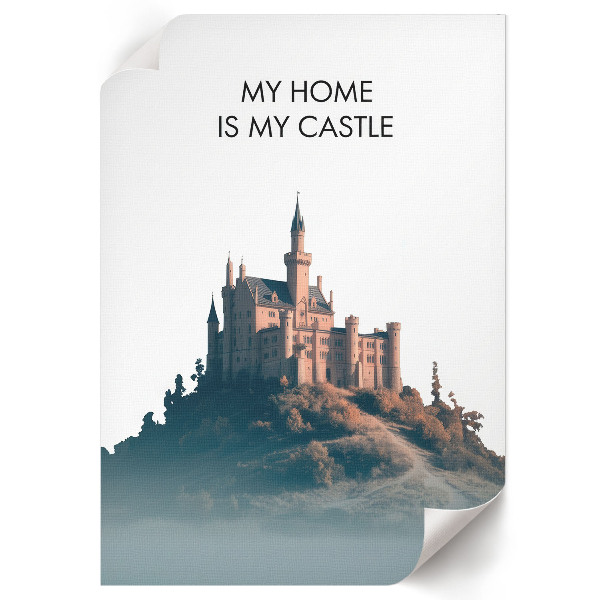 Grafika na ścianę Zamek na wzgórzu