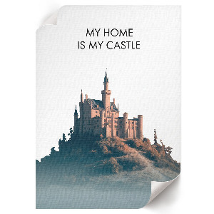 Grafika na ścianę Zamek na wzgórzu