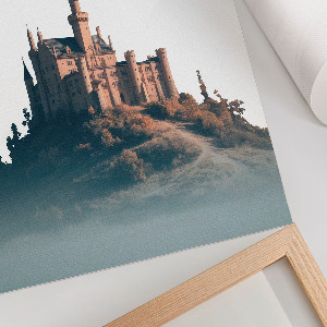 Grafika na ścianę Zamek na wzgórzu