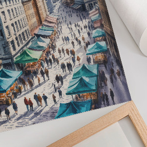 Wydruk na płótnie Akwarelowe miasto