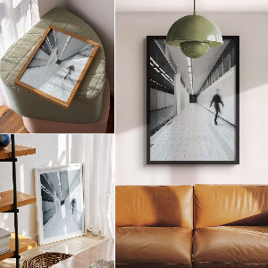 Plakat premium Minimalistyczny korytarz