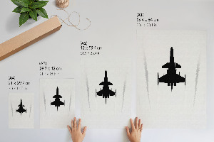 Dekoracyjny plakat ścienny Samolot na niebie