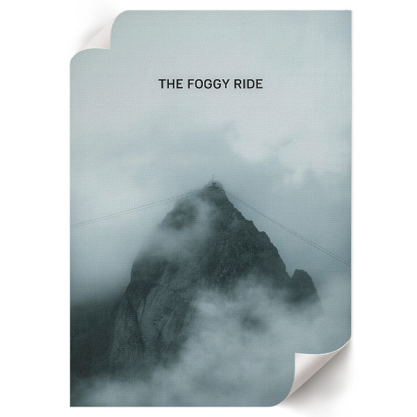 Plakat premium Mglista góra